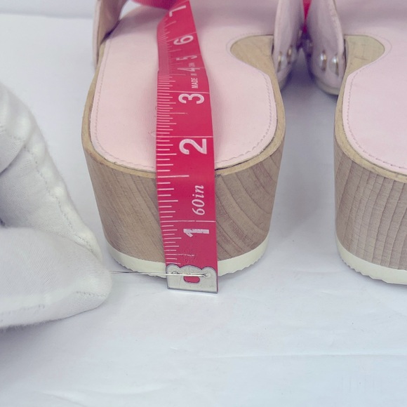 Dr SCHOLL’S ORIGINAL, WOMENS CLOG/SLIDE ON, WOODEN SOLE, SIZE 8, ADJT. TOP STRAP - Picture 14 of 16